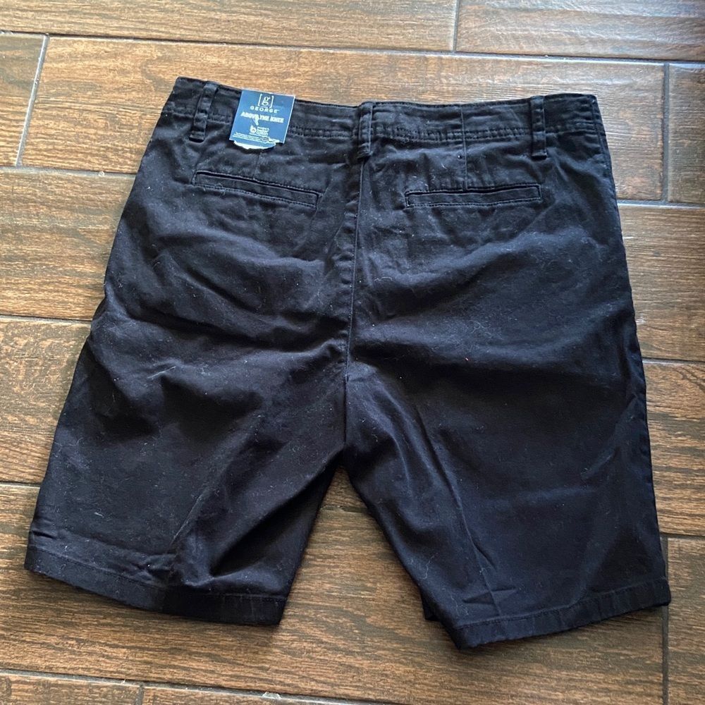 George Above The Knee Men's Black Shorts Size 30